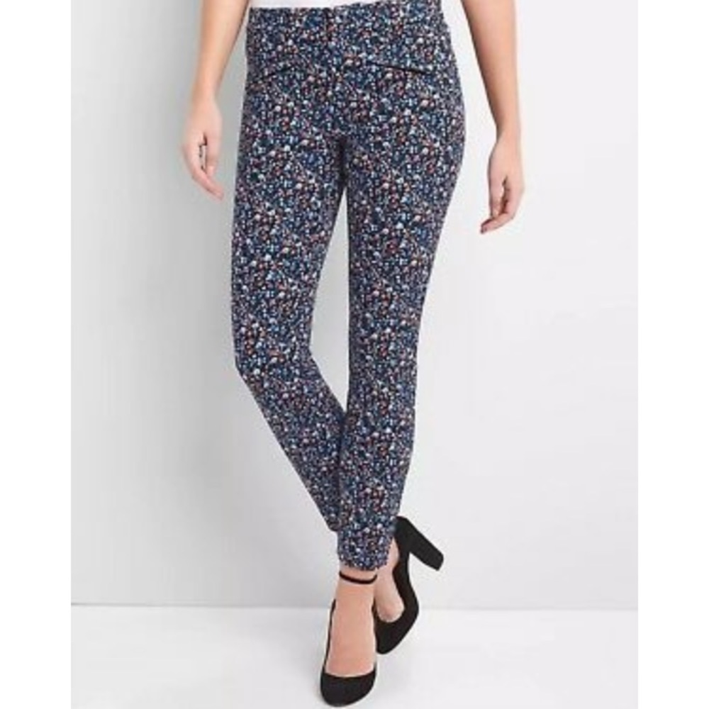 Gap skinny ankle floral pants